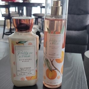 Bath & Body Works Pretty as a Peach Lotion and Mist